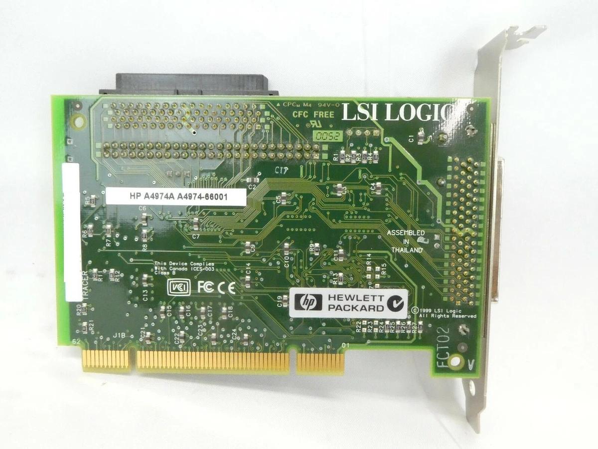 Used HP Hewlett-Packard A4974-66001 LSI LOGIC A4974A PCB Card JEOL JWS-2000 Working