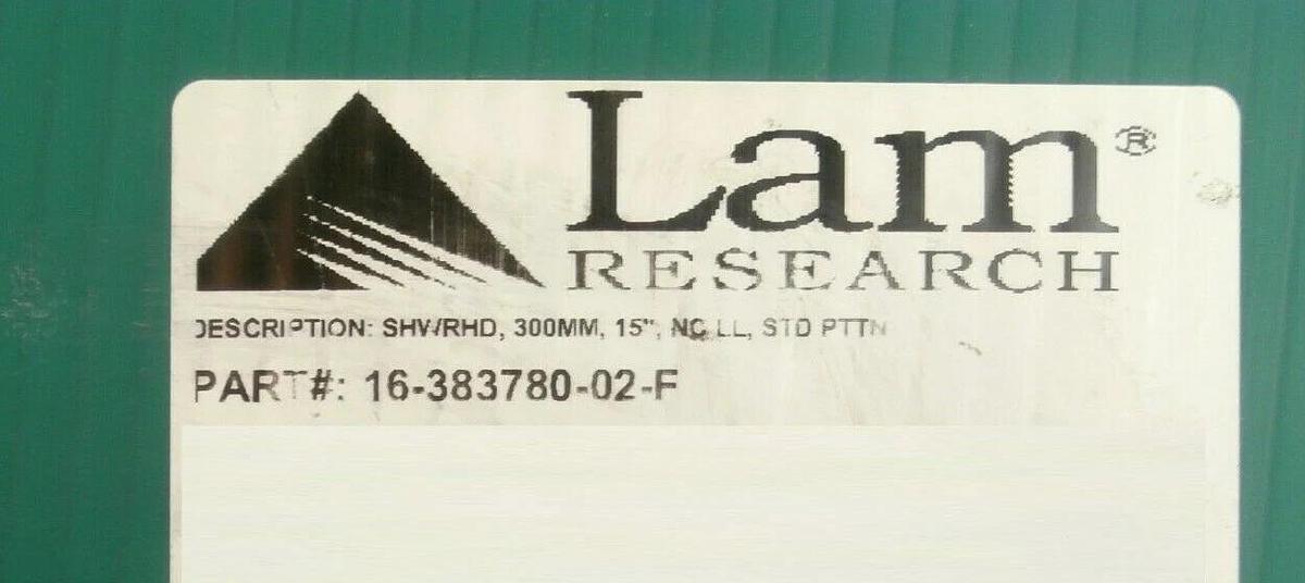 Used Lam Research 16-383780-02 Showerhead 300mm 15" NC LL STD PTTN Working Surplus