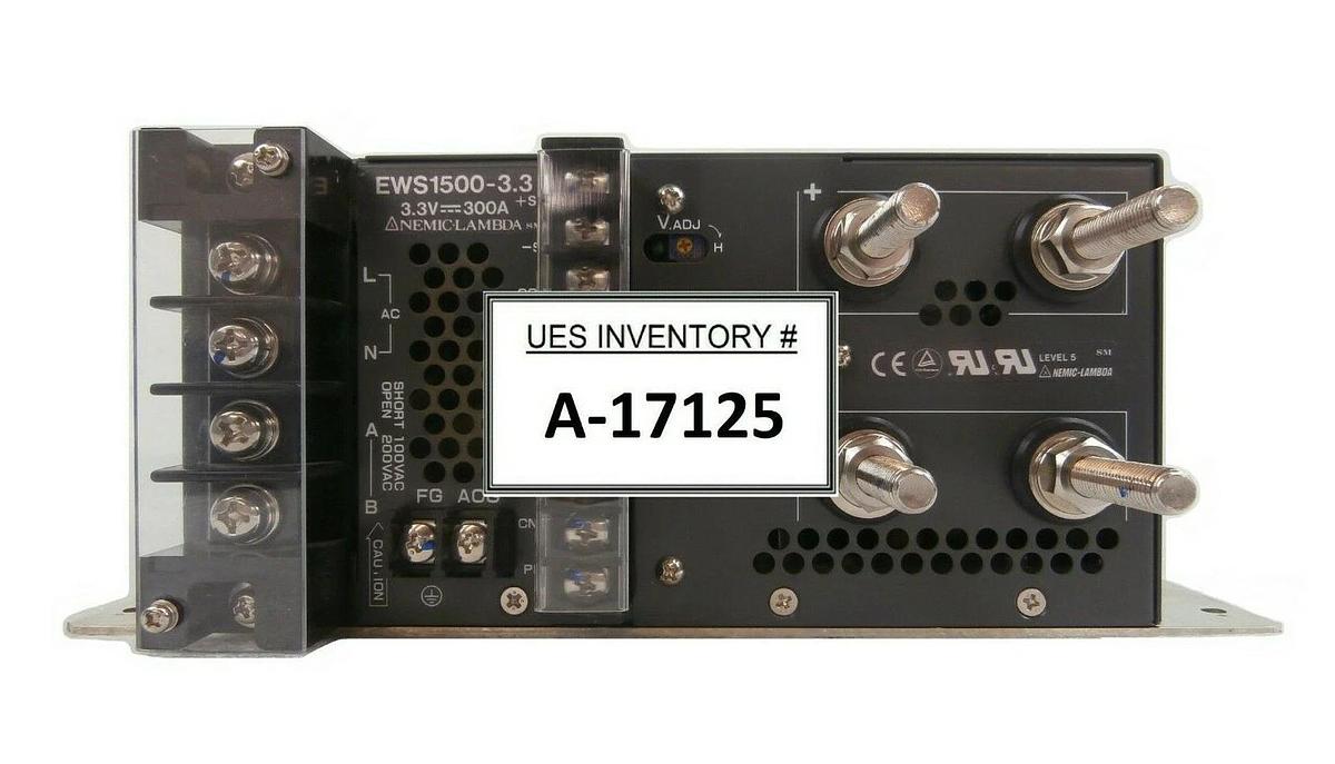 Used Nemic-Lambda EWS1500-3.3 Power Supply 2055 Watts 3.3V EWS Series Working Surplus