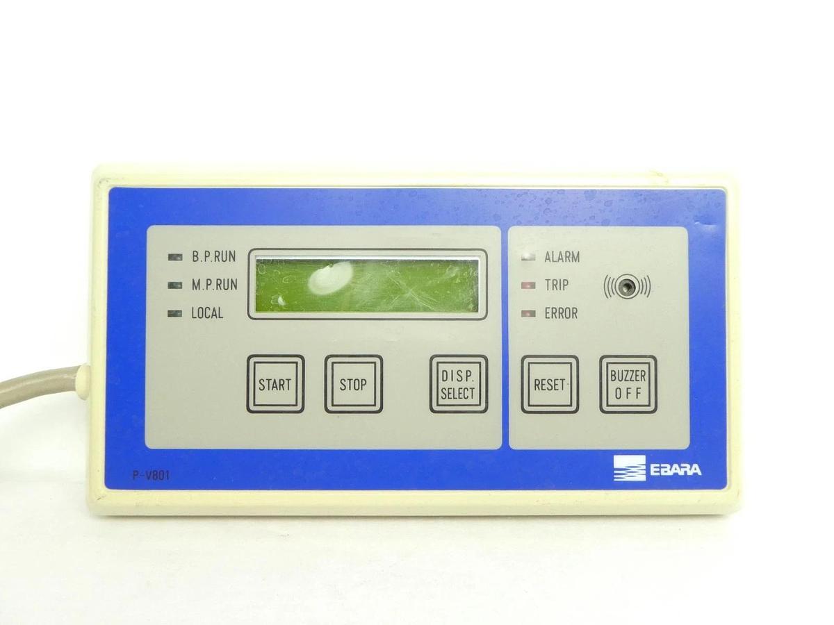 Used Ebara Technologies P-V801 Dry Vacuum Pump Operator Control Panel Used Working