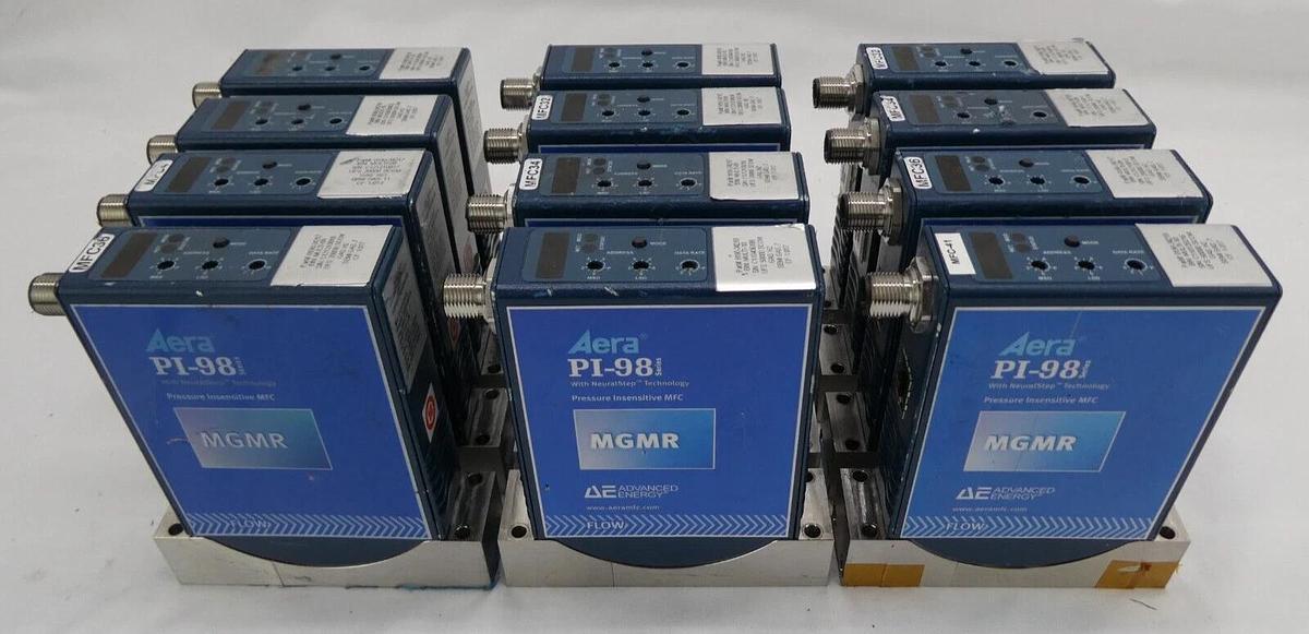 Used Aera PI-98 Mass Flow Controller MFC AMAT 0190-34217 Reseller Lot of 12 Working