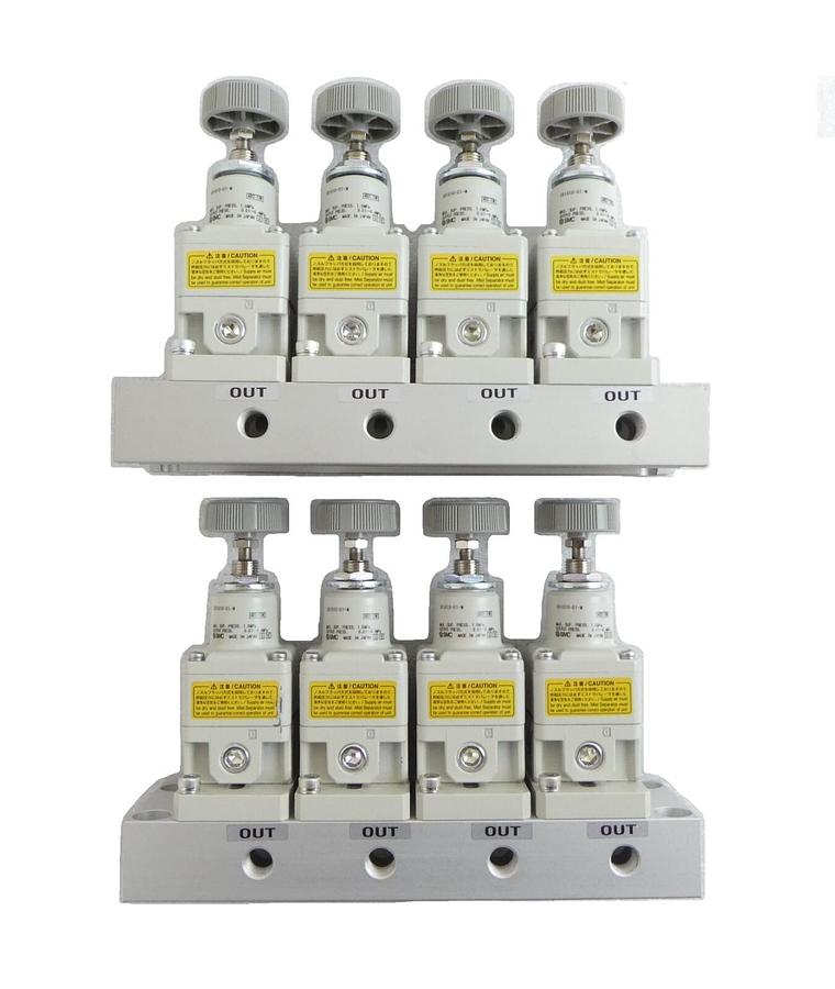 SMC IRM10-4-14 Precision Regulator Manifold Lot of 2 New Surplus