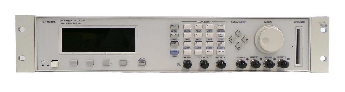 Used Agilent 81110A Pulse Pattern Generator 165/330 MHz with 81111A Modules Untested