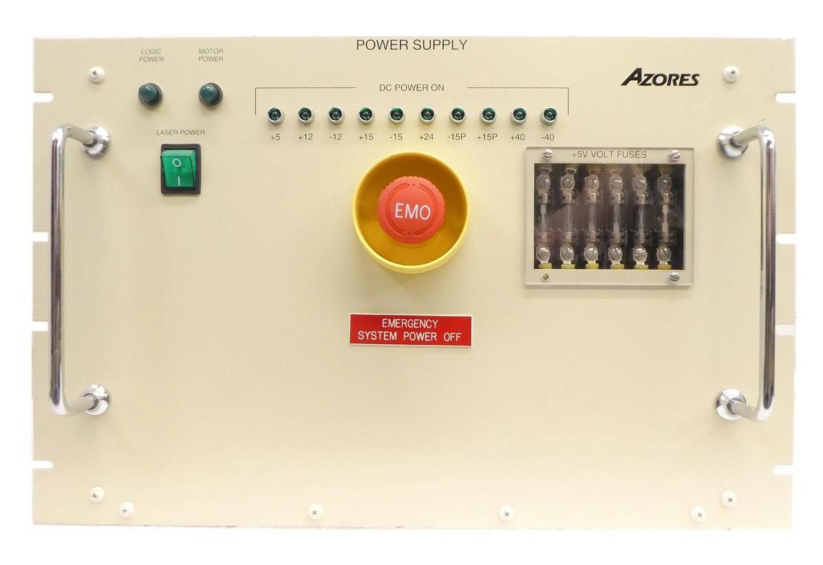 Used Azores 83-0376-0 Laser Logic DC Power Supply 83-0377-0 Spare Surplus