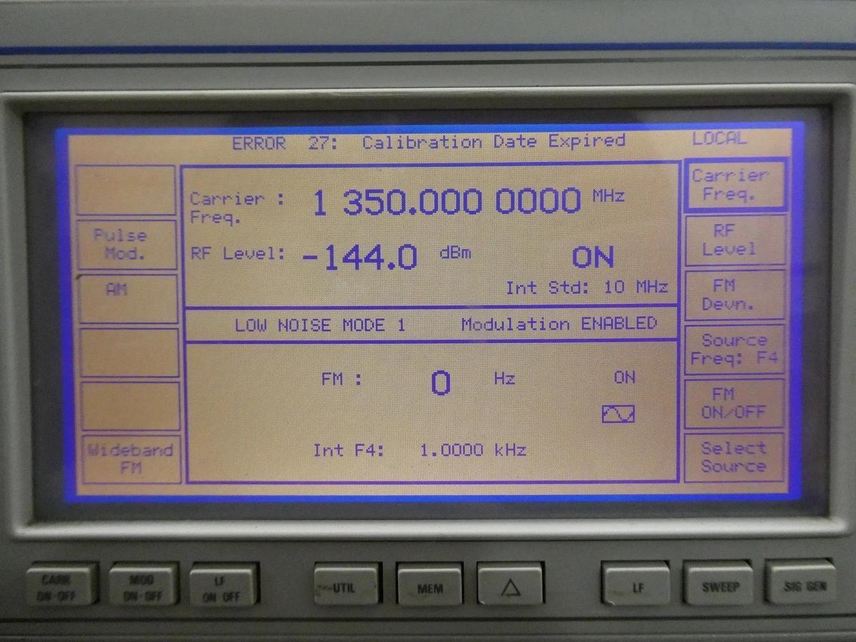 Used IFR 2040 10khz-1.35Ghz Low Noise Signal Generator 9.15 Opt. 2 Dented As-Is Spare