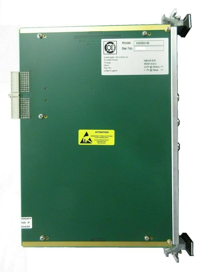 Used QI Queensgate Instruments NS2601/B Controller PCB Card Nikon NSR-S620D Working