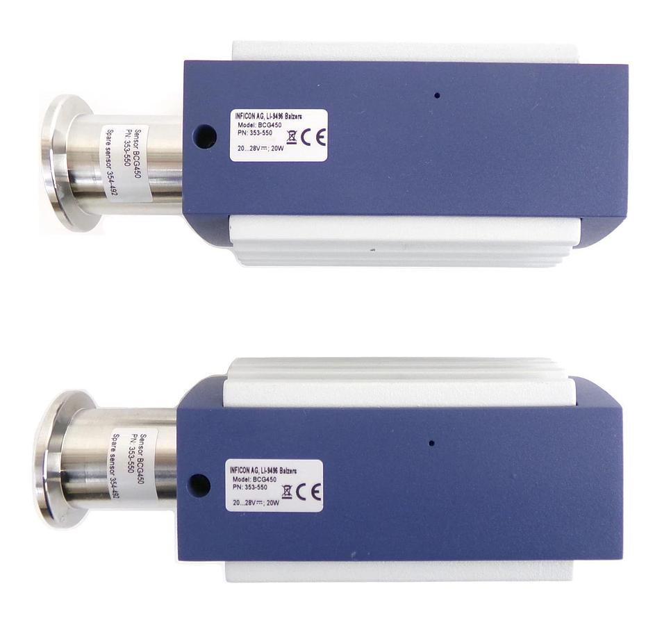 Used Inficon 353-550 High Vacuum TripleGauge BCG450 Lot of 2 Spare Surplus