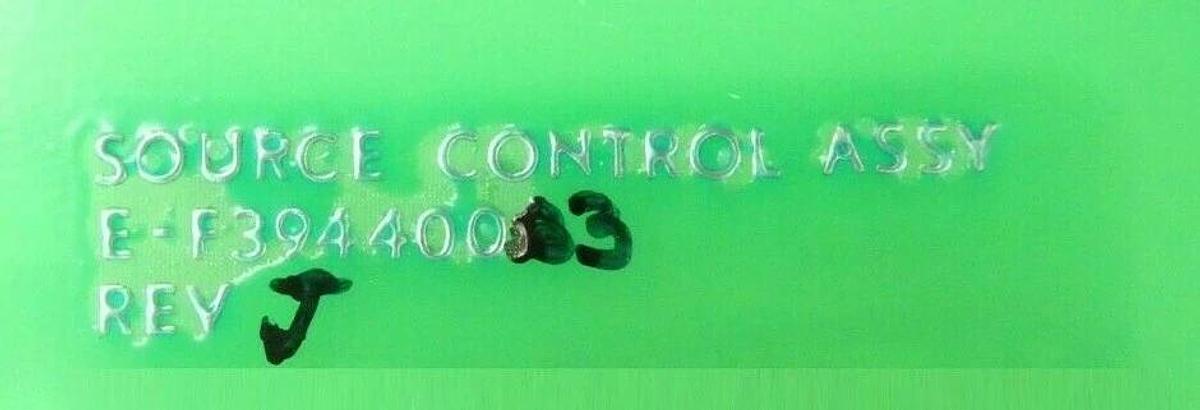 Used Varian Semiconductor Equipment VSEA E-F3944003 Source Control PCB Rev. J Working