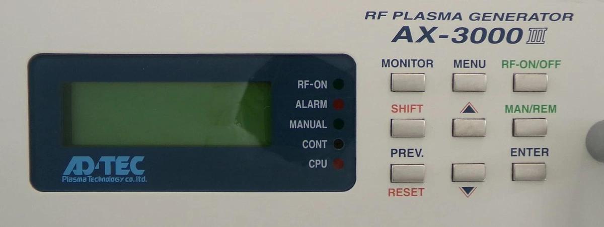 Used ADTEC Plasma Technology AX-3000III RF Plasma Generator AMAT 0190-45636 Surplus