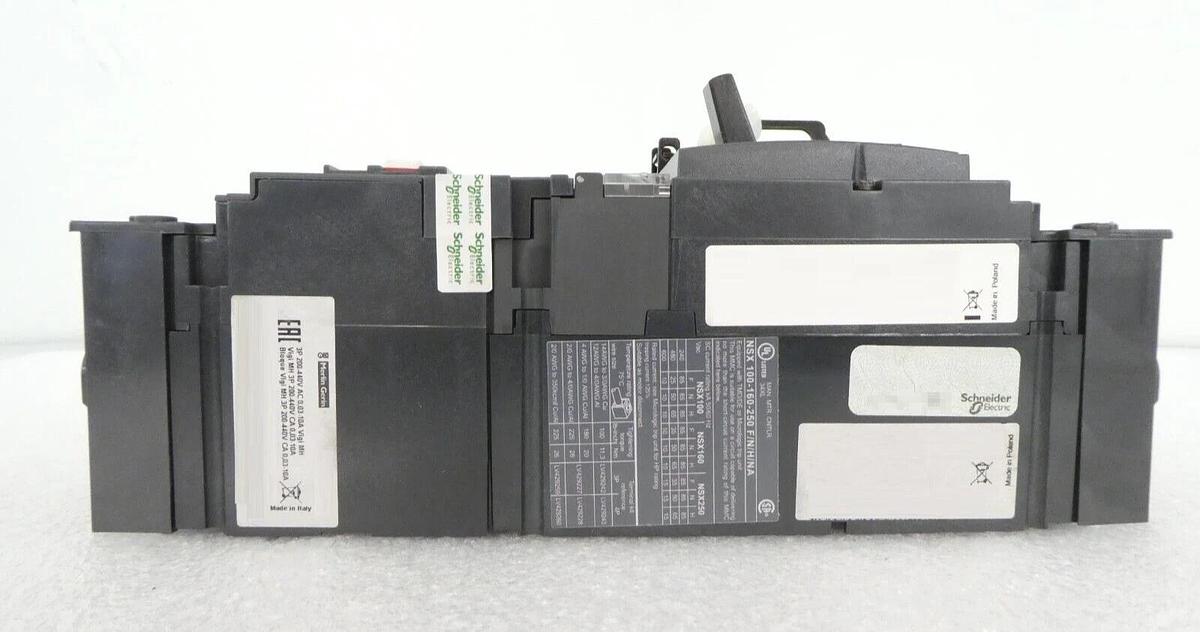 Used Schneider NSX 100-160-250 F/N/H/NA Circuit Breaker NSX 100F Lot of 2 Working