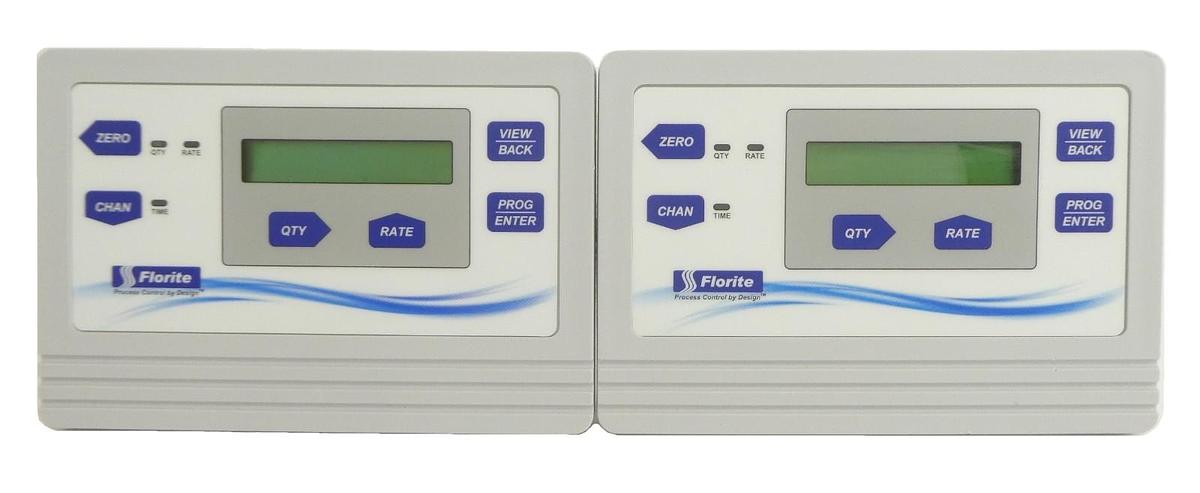Used Florite 200-75828 Flow Process Dosing Controller Display Lot of 2 Working