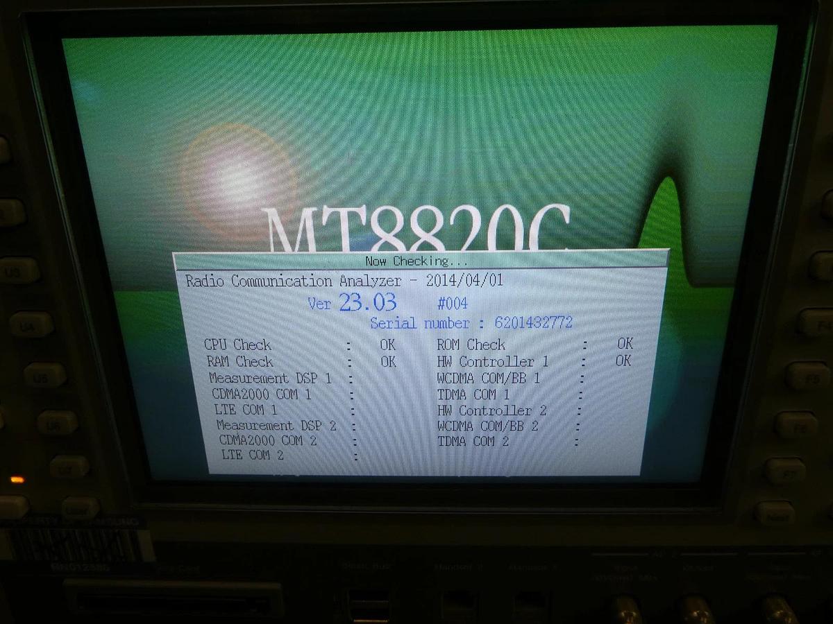 Used Anritsu MT8820C Radio Communication Analyzer GSM W-CDMA CDMA2000 LTE 23.32S