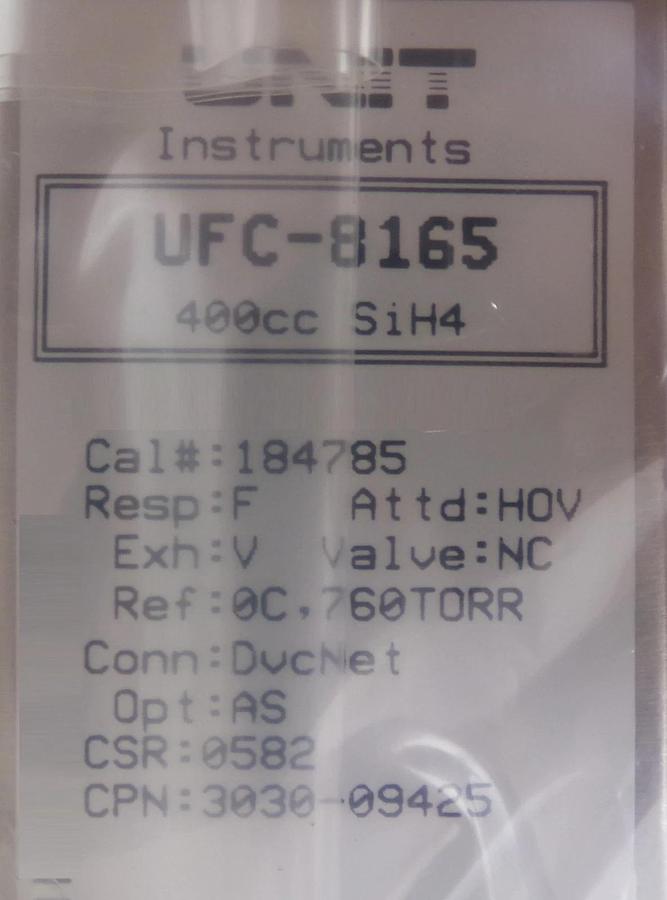 UNIT Instruments UFC-8165 Mass Flow Controller MFC AMAT 3030-09425 New Surplus