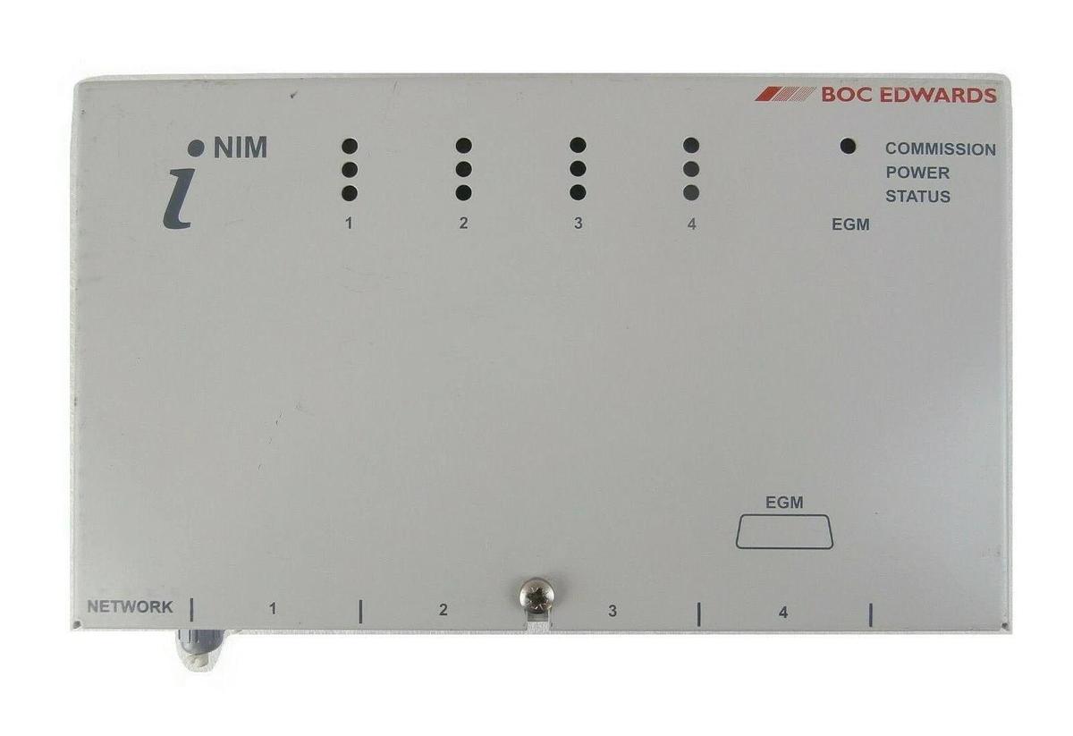 Used Edwards U20000925 iNIM Network Interface iNIM 4x Cards 1X EGM D37310100 Working