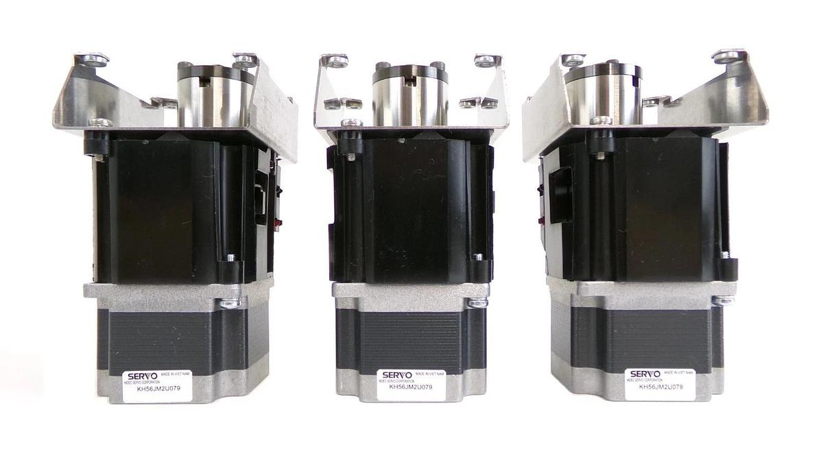 Used Nidec Servo Corporation KH56JM2U079 AC Servo Motor Lot of 3 Working