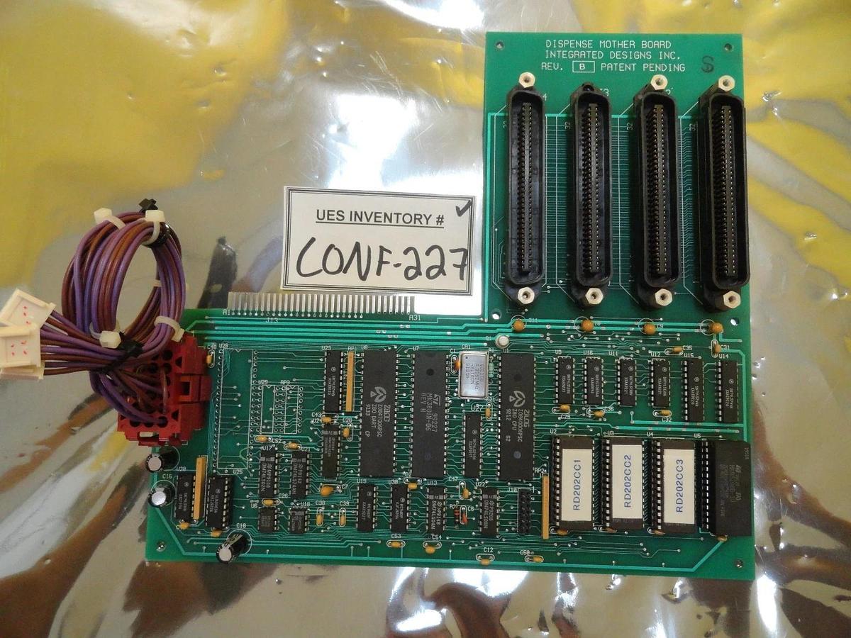 Used IDI Integrated Designs Dispense Mother Board Rev. B IDI 200 Used Working