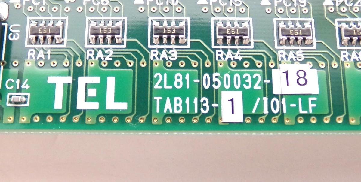 Used TEL Tokyo Electron 2L81-050032-18 Network PCB TAB113-1/I01-LF Working Surplus