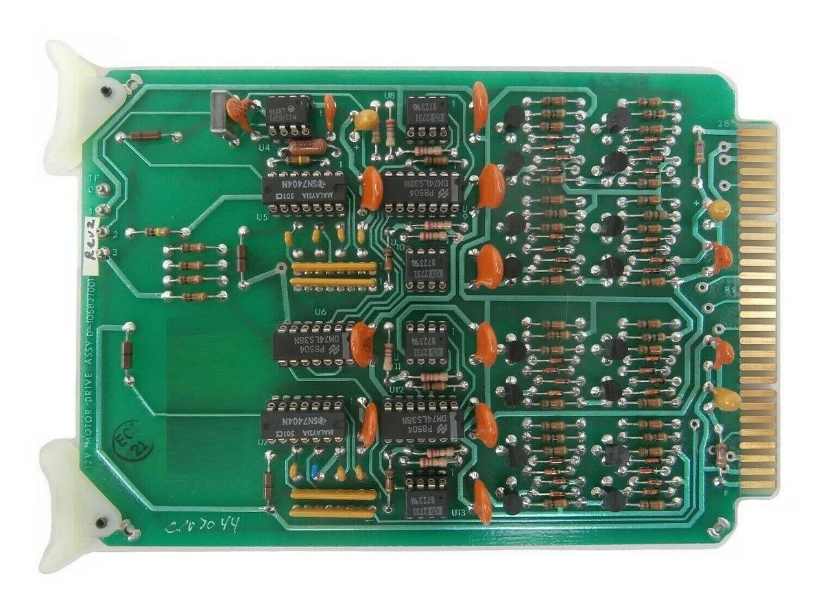 Used Varian Semiconductor VSEA D-106827001 12V Motor Drive PCB Card Working Surplus