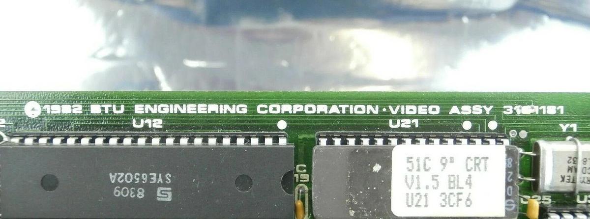 Used BTU Engineering 3161181 Video Assembly PCB Card 3161180 Used Working