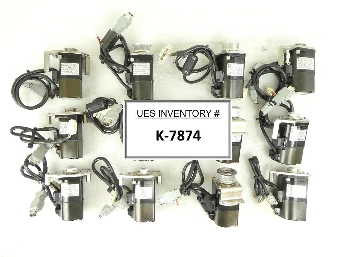 Used Yaskawa Electric SGMAH-A5A1A-YB11 Reseller Lot of 12 Nikon NSR FX-601F Working
