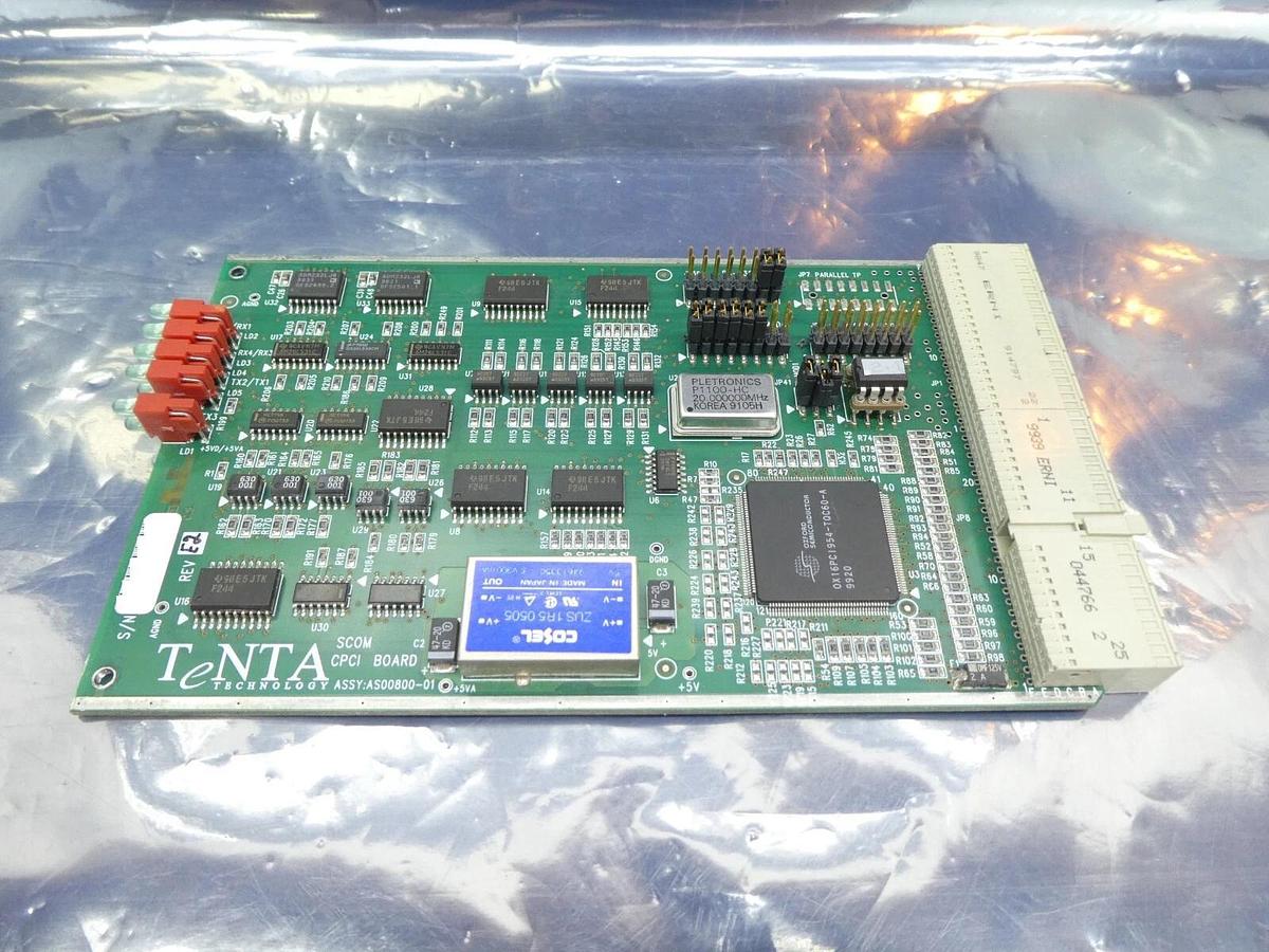 Used TeNTA Technology AS00800-01 CPCI Board PCB Missing Face Plate As-Is
