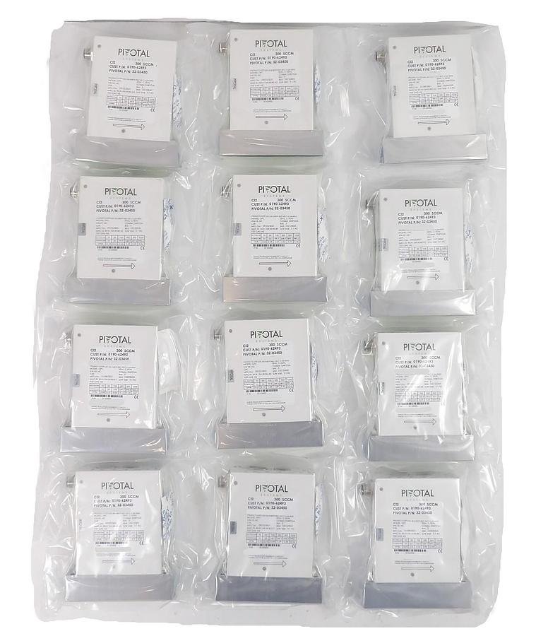Used Pivotal Systems 32-03450 Mass Flow Controller MFC AMAT 0190-62493 Lot of 12 New