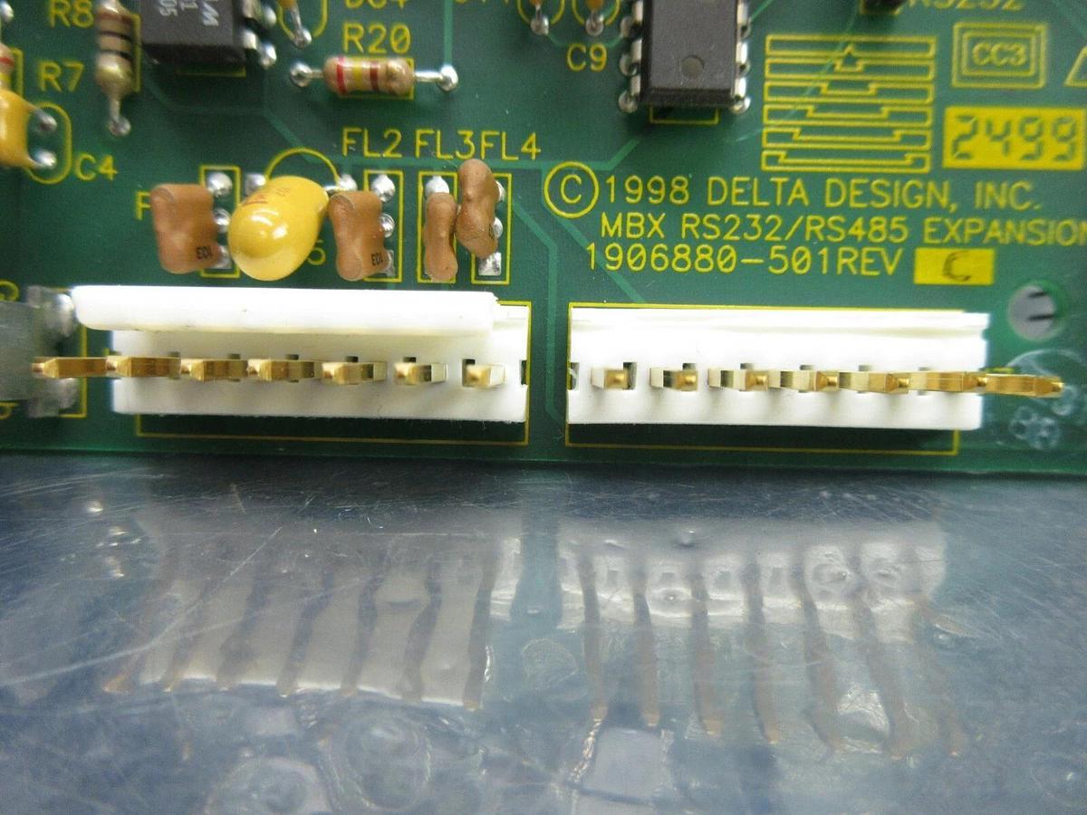 Used Delta Design 1906880-501 MBX RS232/RS485 Expansion Board PCB Rev. C Summit Used
