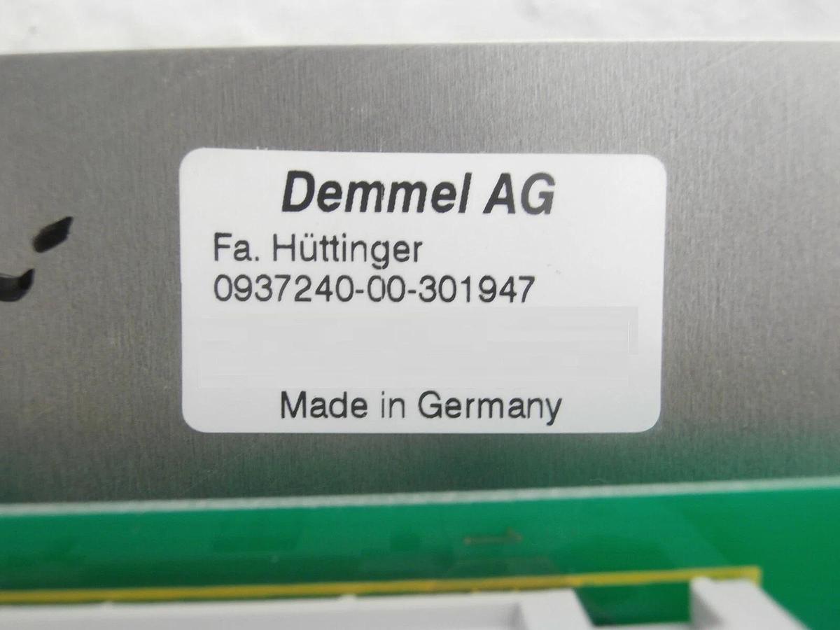 Used Huttinger 0937240-00-301947 Operation Panel PCB TIG 30 DCplus Trumpf Working