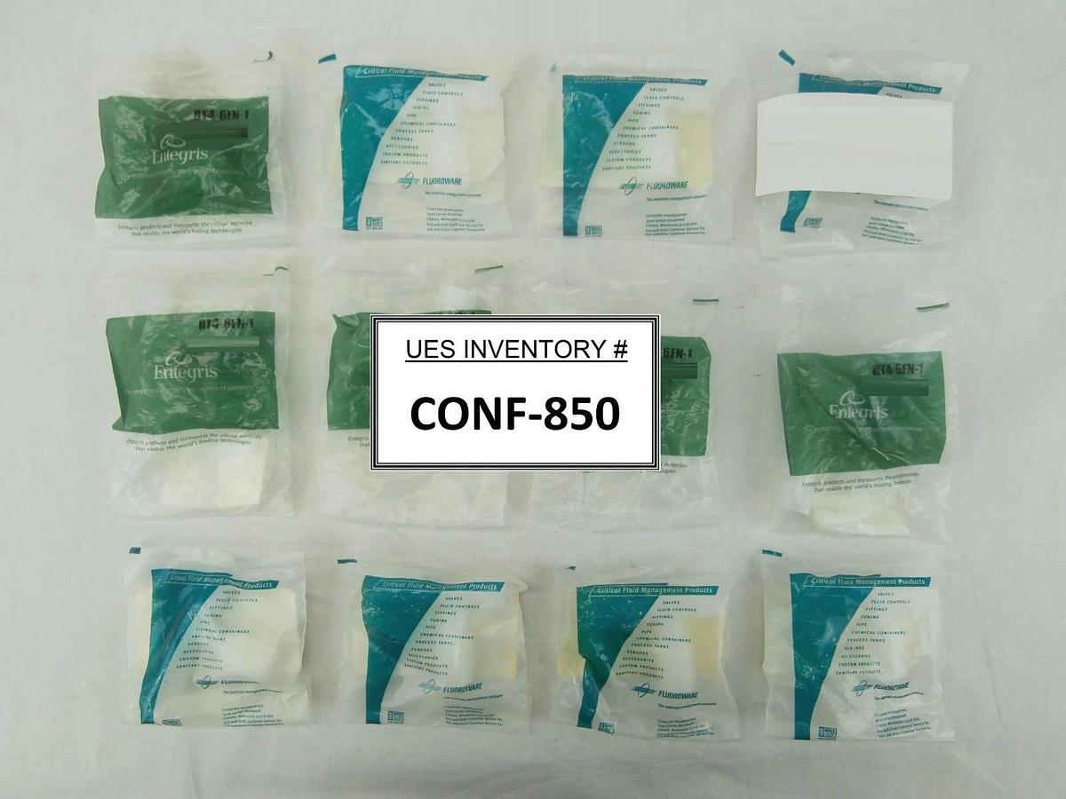 Entegris RT4-6FN-1 Tee Adapter 1/4" Flaretek x 3/8" MNPT Reseller Lot of 12 New