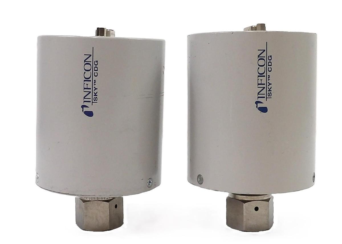 Used Inficon LI-9496 Baratron Pressure Transducer CDG100-A Lot of 2 Surplus