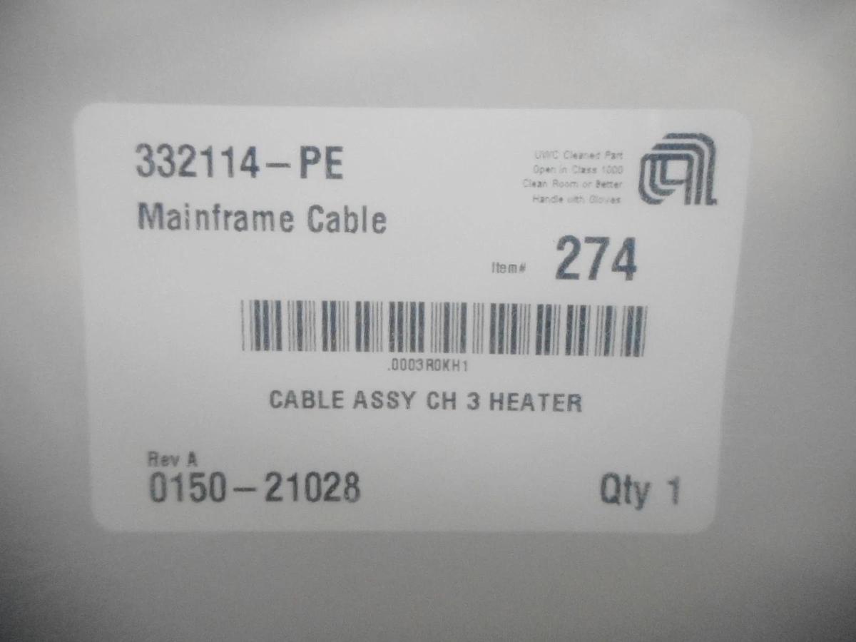 AMAT Applied Materials 0150-21028 Mainframe Cable CH 3 Heater New