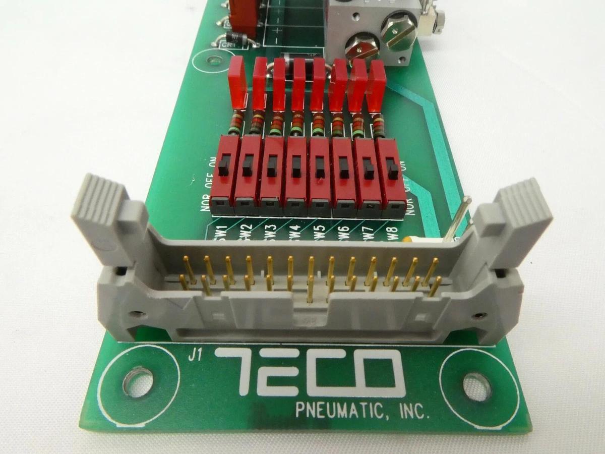 Used TECO Pneumatic DES375-010-8 6-Port Pneumatic Manifold Board PCB HA010E1 Working