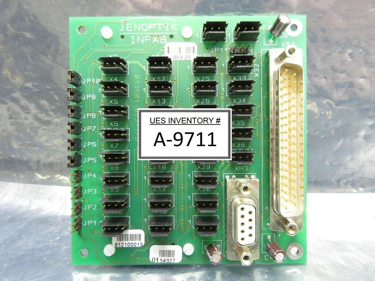 Used Jenoptik 812100019 Interface Board PCB 083-25 Brooks Automation 812100062 Used