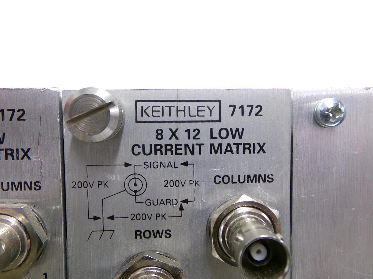 Used Keithley 707 Switching Matrix Mainframe with 7172 8x12 Low Current Working