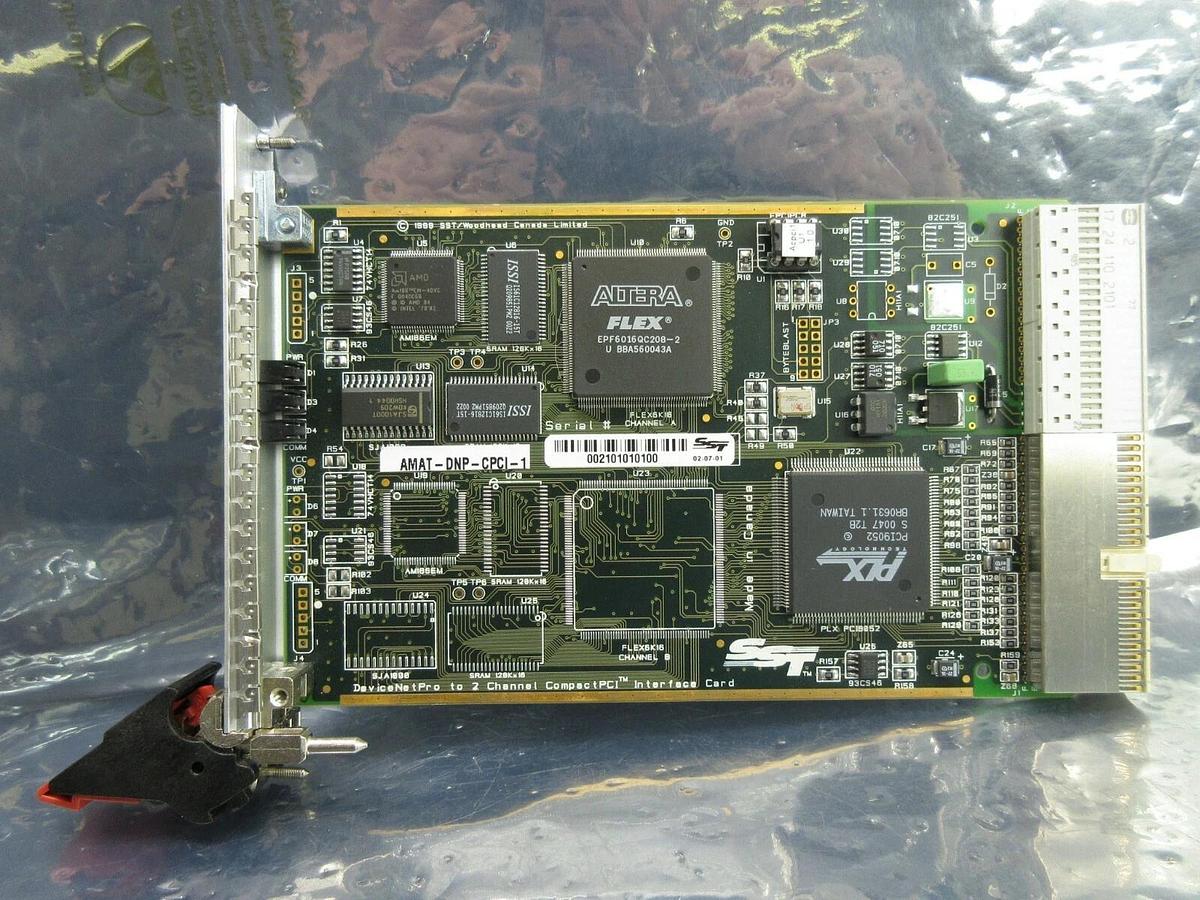 Used SST Woodhead 490-1437 DeviceNet Pro PCB Card DNP-CPCI-1 AMAT-DNP-CPCI-1 Working
