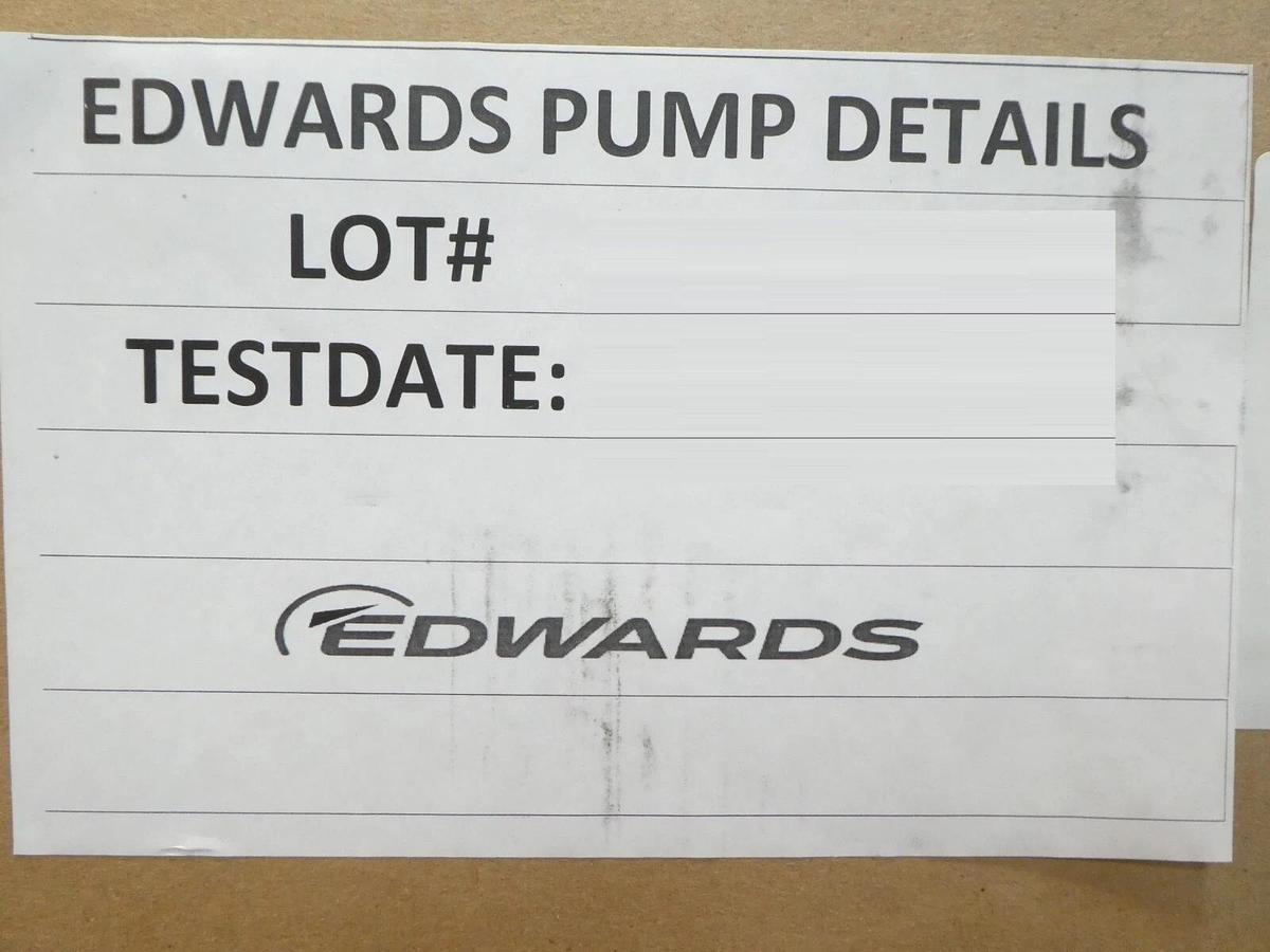 Refurbished iH 600 NEW LOOK Edwards NGAC71000XS Dry Pump IH600 Manufacturer Refurbished