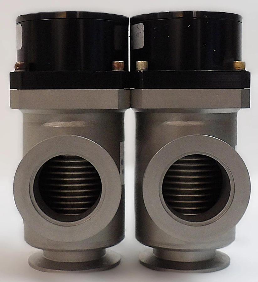 Used MKS Instruments LPV1-50-AK-CNZS Pneumatic Angle Valve Reseller Lot of 2 Working