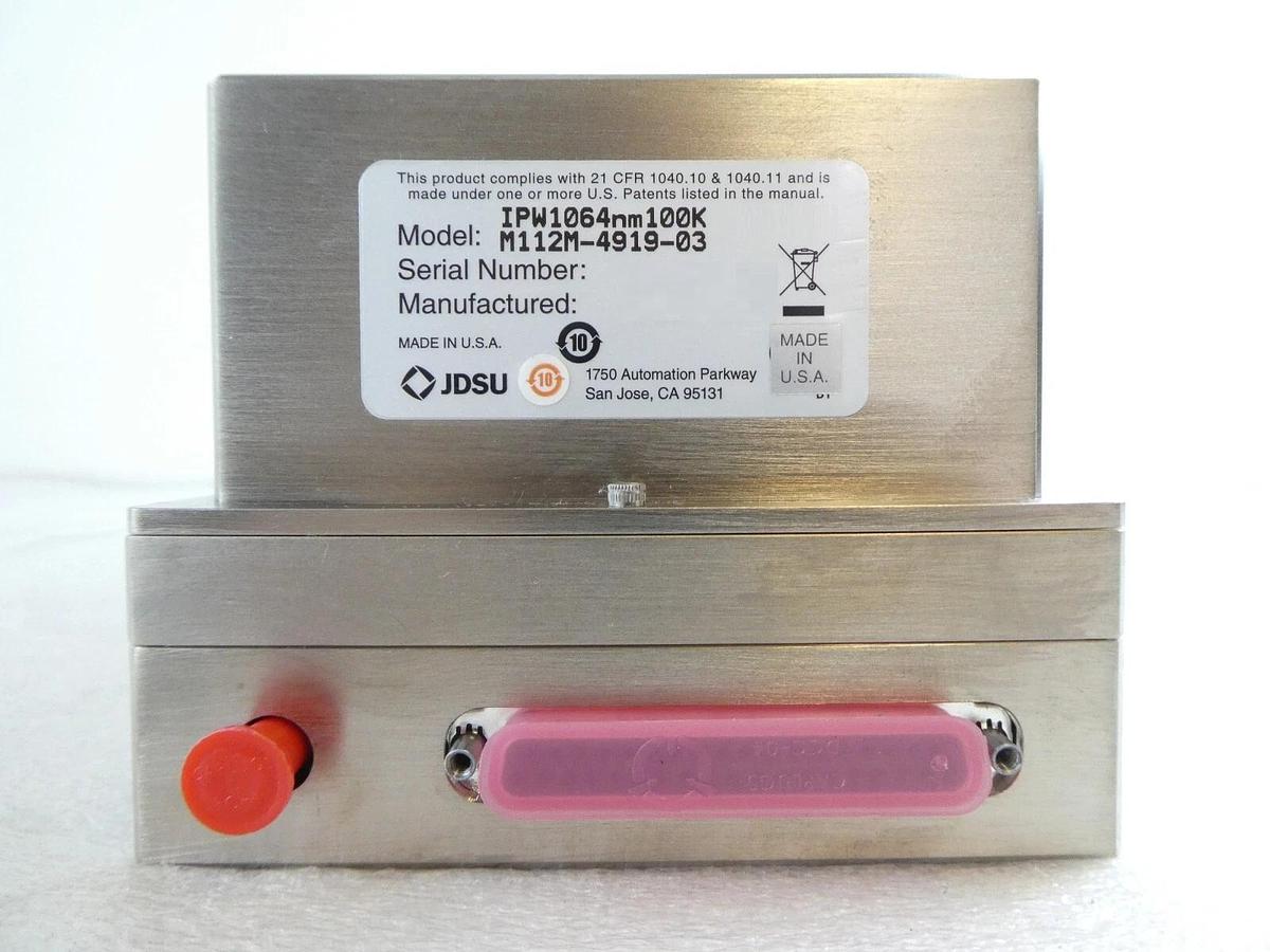 Used JDSU IPW1064nm100K Laser Head Module M112M-4919-03 Working Surplus