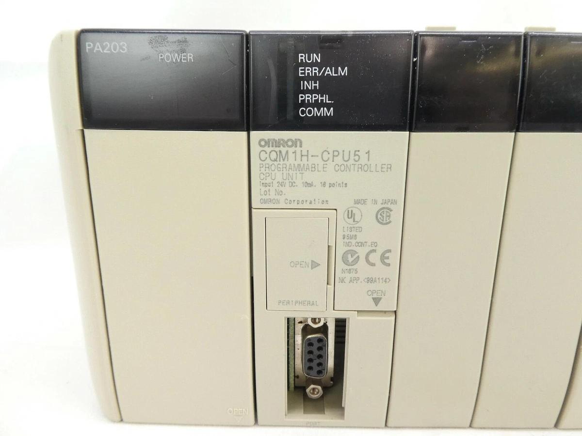 Used Omron CQM1H Programmable Logic Controller PLC Sysmac CQM1H-CPU51 Working Surplus
