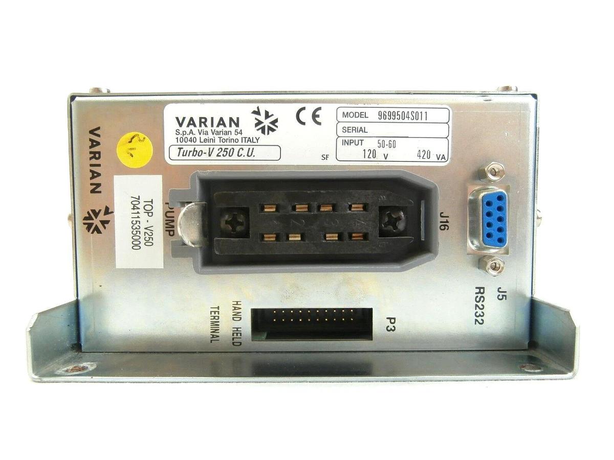Used Turbo-V 250 Varian 9699504S011 Turbomolecular Pump Controller AMAT 70411535000