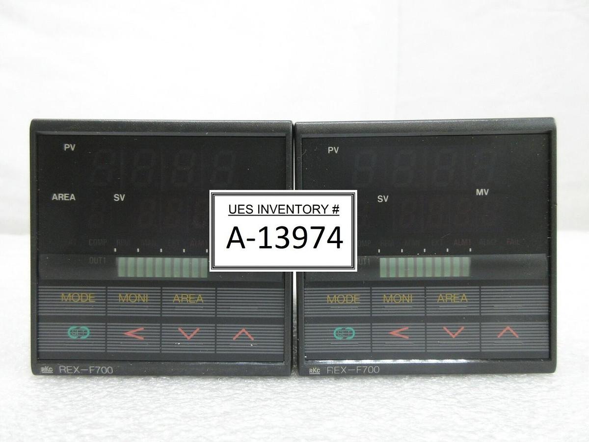 Used RKC Instruments F700FD04-8*CN-NNN-4A Temperature Controller Lot of 2 Used