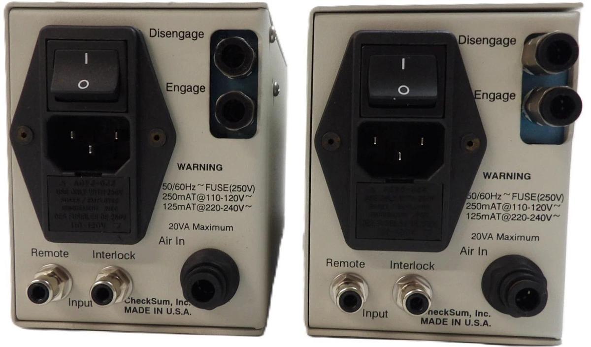 Used Checksum Model AC-1 Pneumatic Control Lot of 2 Working