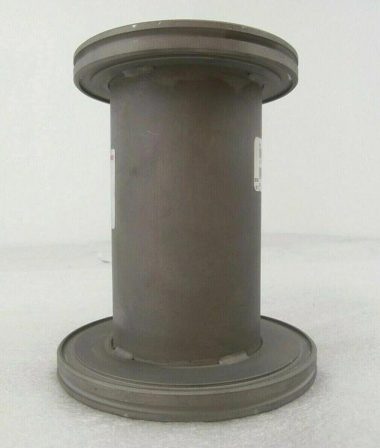 Used Edwards C5371 Straight Nipple Vacuum Adapter Tee ISO80 to ISO100 6" Working