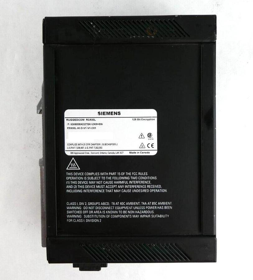 Used Siemens RS930L-HI-D-V1-V1-C01 6-Port Ethernet Switch RS930L Working Surplus