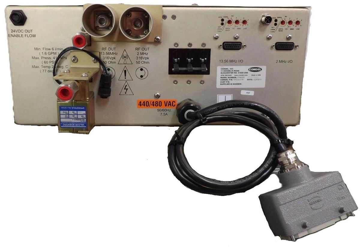 Used CDX-2000 Comdel FP5335-01R1 Mark II Dual RF Generator 13.56/2MHz Working Surplus