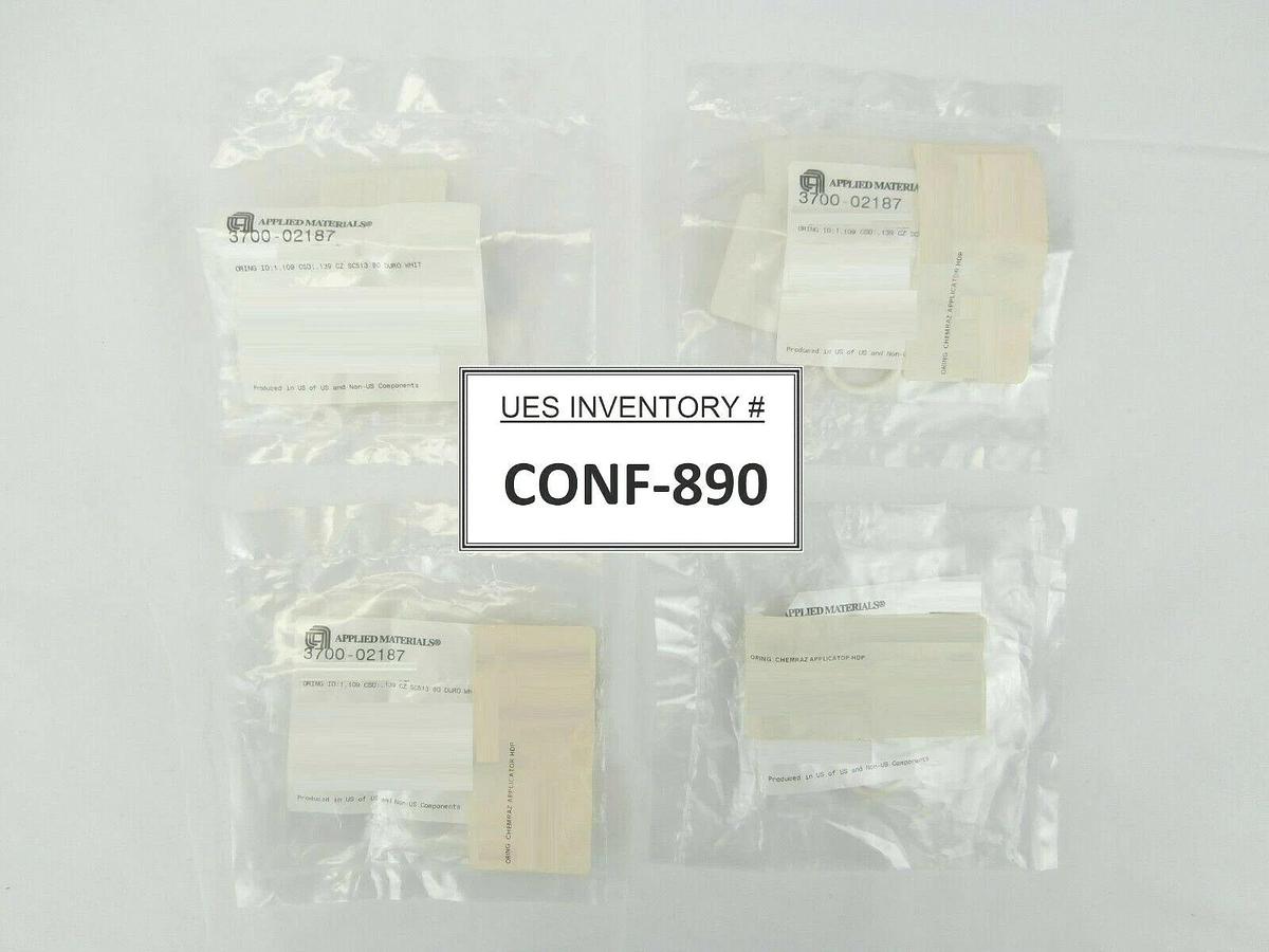 AMAT Applied Materials 3700-02187 Chemraz O-Ring Reseller Lot of 4 New