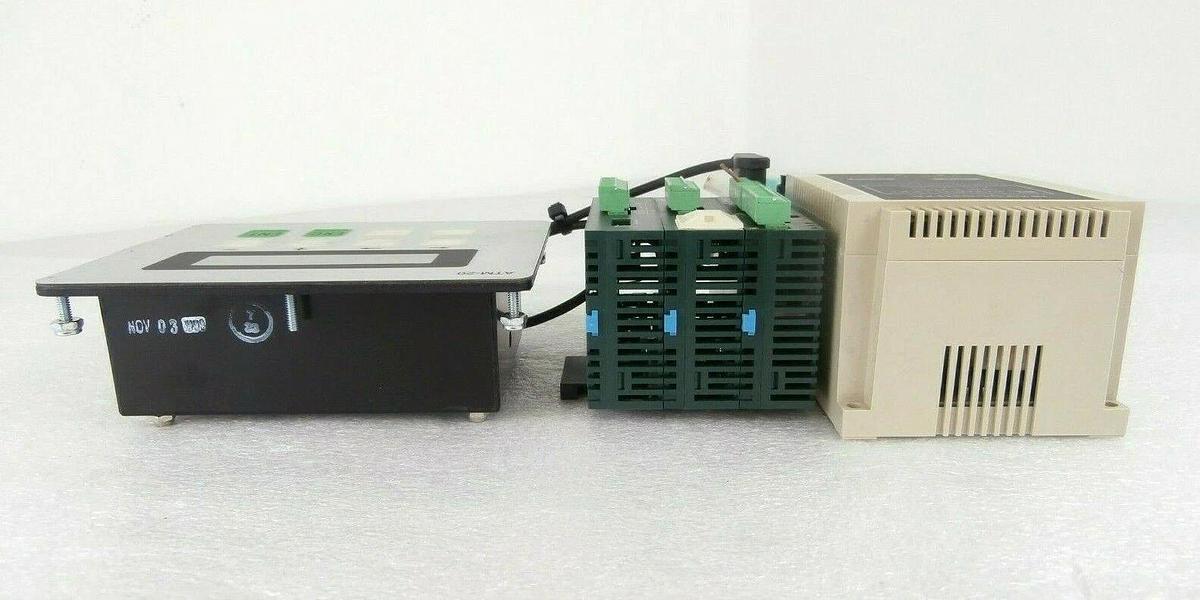 Used Matsushita FP0 Series PLC Set with Display NAiS FP0-C10RS FP0-A21 ATM-20 Working