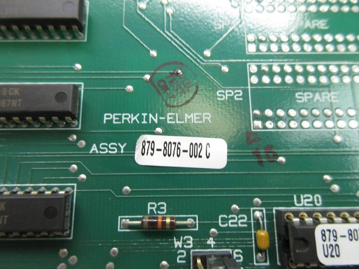 Used Perkin-Elmer 851-9993 Interface PCB Card 879-8076-002 Rev. C SVG ASML 90S Used