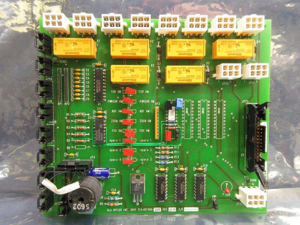 Used KLA Instruments 710-651090-20 Interface Board PCB 2132 200mm Wafer Used Working