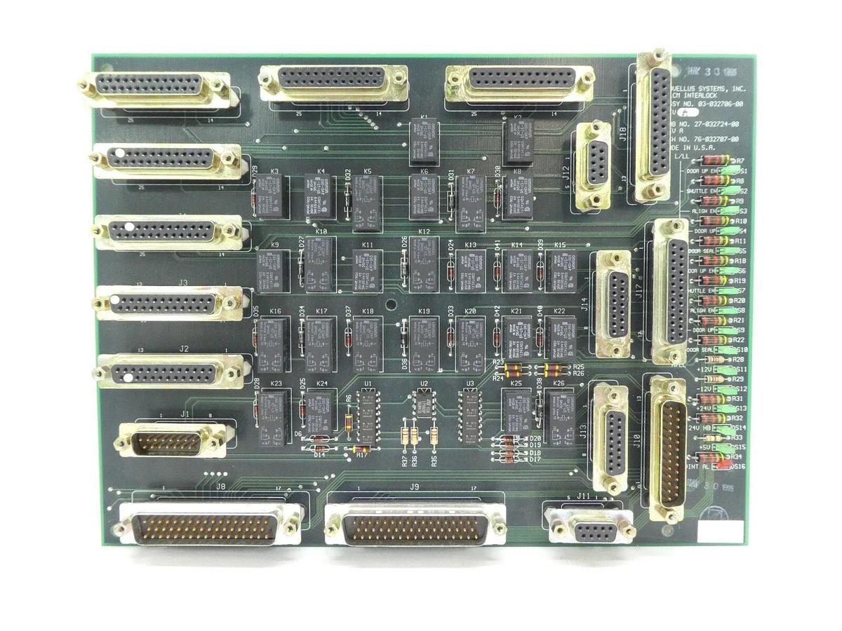 Novellus Systems 03-032706-00 DLCM Interlock PCB Rev. A New Surplus
